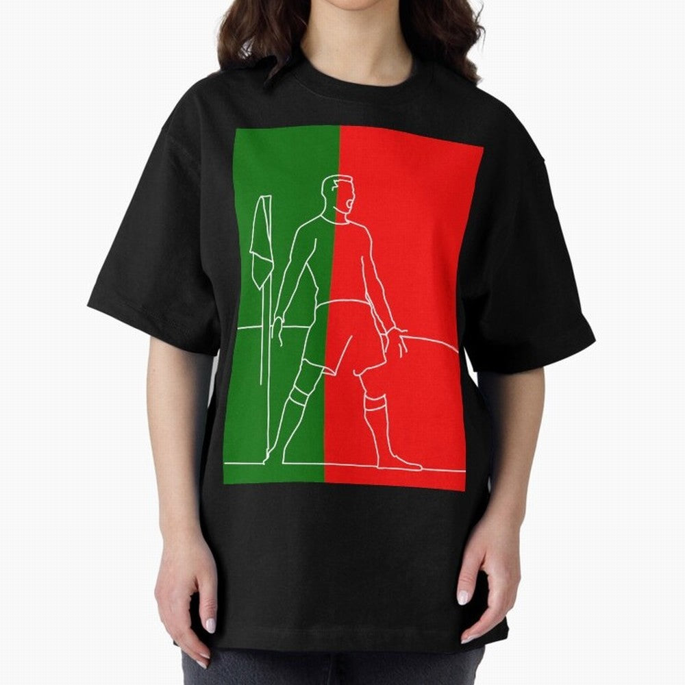 Siuuu! (color) Oversized T-Shirt Celebrate Rivalries and Pride in Match Day Hype around FIFA World Cup 2026, Cristiano Ronaldo, France and Portugal, Game Day Rituals, Football Legends, Country Pride and the Road to the Final; Ideal for Fans Who