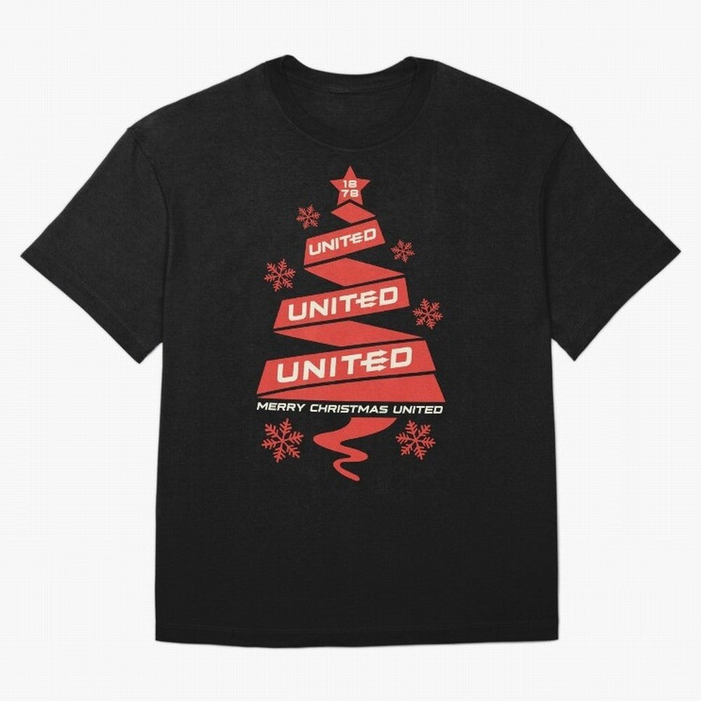 Manchester United Christmas Oversized T-Shirt Fuel the Hype around FIFA World Cup 2026 Spirit, Celebrating Germany, Mbappe, Football Passion, Legendary Performances, Festival Vibes and Supporter Community; Ideal for Fans Who Follow Messi, Cristiano