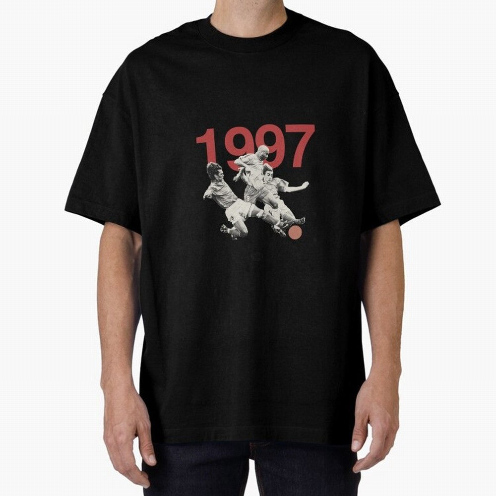 Ronaldo Maldini Cannavaro Tournoi de France 1997 Oversized T-Shirt Celebrate the Stars of FIFA World Cup 2026 Spirit, Built around Spain and Netherlands, Mbappe, Sports Nostalgia, International Competition, Famous Players and Unforgettable