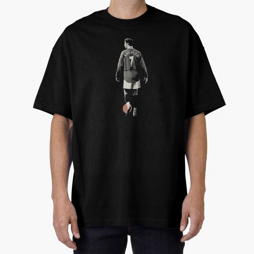 Cristiano Ronaldo CR7 Minimalist Oversized T-Shirt Support FIFA World Cup 2026 Group Stage Capturing Cristiano Ronaldo, Haaland and CR7, France and Portugal Energy, Fan Favorite Moments, National Team Passion, Big Match Drama and Soccer History;