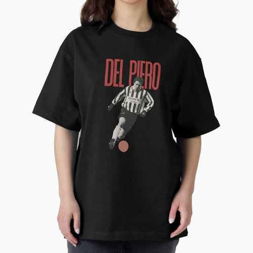 Alessandro Del Piero Minimalist Oversized T-Shirt Share the Excitement of FIFA World Cup 2026 for Fans of Messi and England and Germany, Bringing Football Festival Excitement, Trophy Ambitions, Country Rivalries and Star Player Buzz; Ideal for Fans