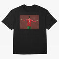 Cristiano Ronaldo portrait painting Oversized T-Shirt Support the Legends of FIFA World Cup 2026 USA Canada Mexico for Fans of Mbappe and Neymar and Spain, Bringing Football History, Final Match Energy, Crowd Noise and Once in a Lifetime Moments;
