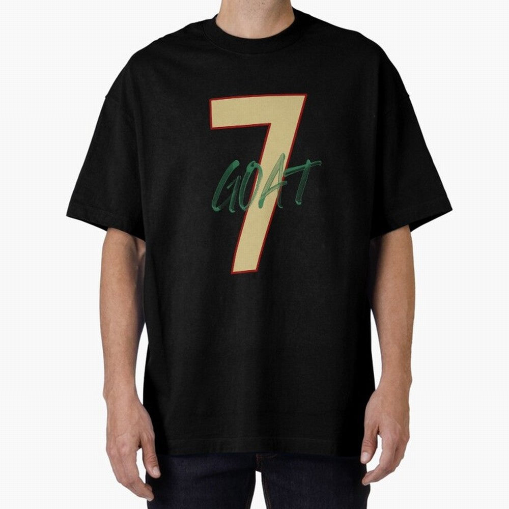 Cristiano Ronaldo 7 GOAT Football Legend Poster Art Oversized T-Shirt Stand Proud for FIFA World Cup 2026 Group Stage Highlighting Cristiano Ronaldo, Argentina, France and Brazil Energy, Soccer Culture, Superstar Moments, National Team Dreams and