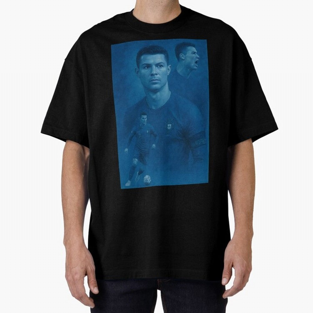 Blue Soccer Oversized T-Shirt Celebrate Football Dreams Across the FIFA World Cup 2026 Group Stage Journey through Mbappe and Neymar Highlights, Spain Pride, Classic Soccer Heritage, Championship Pressure, Fan Loyalty and International Pride;
