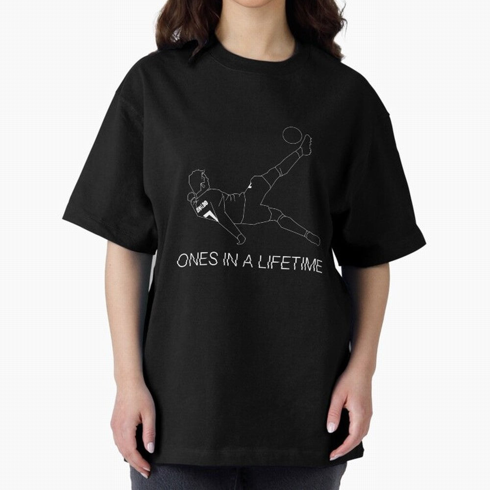 Cristiano Ronaldo back kick Oversized T-Shirt Represent Football Lovers during Match Day Hype around FIFA World Cup 2026 Group Stage, Haaland, Brazil, Portugal and Argentina, Game Day Rituals, Football Legends, Country Pride and the Road to the