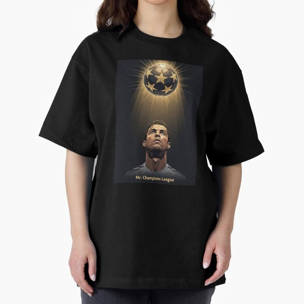Ronaldo Madrid Oversized T-Shirt Show Love for Legendary Goals in Global Football Passion for FIFA World Cup 2026 USA Canada Mexico, Connected to CR7, Argentina, France and Brazil, Global Supporter Spirit, Legendary Goals, National Colors and