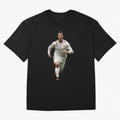 Cristiano Ronaldo runner Oversized T-Shirt Celebrate Football Heritage in FIFA World Cup 2026 for Fans of Messi, Neymar and Mbappe and Argentina, Bringing Worldwide Fan Energy, Dramatic Goals, Stadium Lights and Championship Celebrations; Perfect