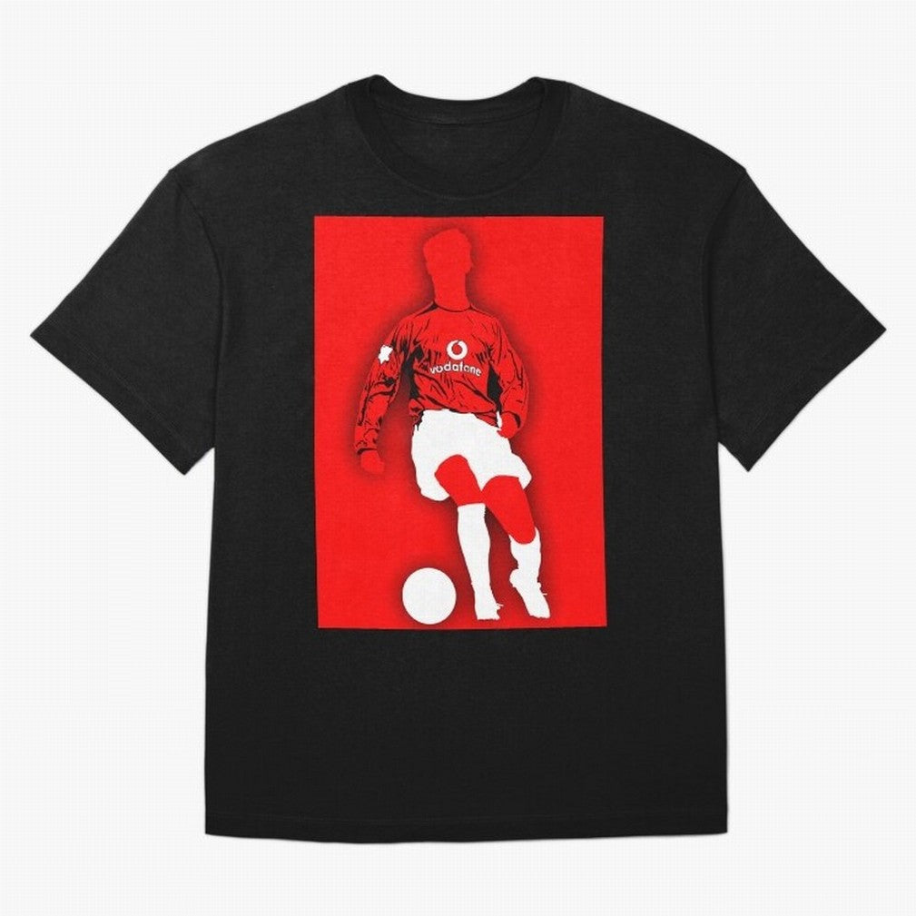 Cristiano Ronaldo Manchester United Silhouette ¨C Legendary Red Devil Artwork by GrizzlyGFX Oversized T-Shirt Fuel the Hype around FIFA World Cup 2026 for Fans of Cristiano Ronaldo, Haaland and CR7 and Germany, Bringing Championship Spirit, Famous