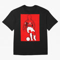 Cristiano Ronaldo Manchester United Silhouette ¨C Legendary Red Devil Artwork by GrizzlyGFX Oversized T-Shirt Fuel the Hype around FIFA World Cup 2026 for Fans of Cristiano Ronaldo, Haaland and CR7 and Germany, Bringing Championship Spirit, Famous
