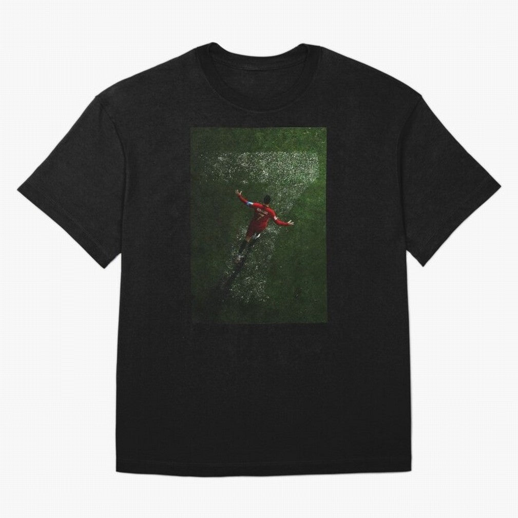 CR7 The G.O.A.T. Football Art - Cristiano Ronaldo Oversized T-Shirt Enjoy the Biggest Football Party of FIFA World Cup 2026 USA Canada Mexico for Fans of Messi and Argentina and Brazil, Bringing Sports Nostalgia, International Competition, Famous