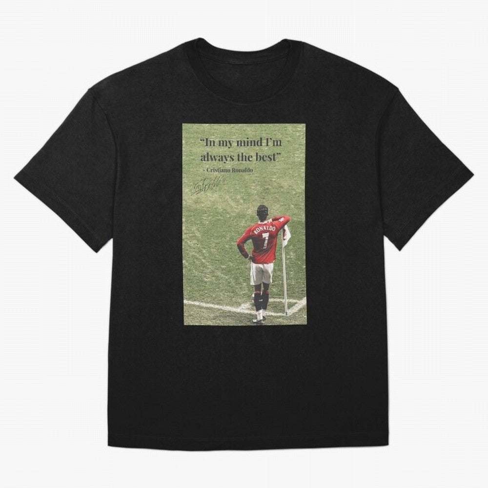 Cristiano Ronaldo Motivation Oversized T-Shirt Follow the Road to Match Day Hype around FIFA World Cup 2026 USA Canada Mexico, CR7 and Messi, Netherlands, Sports Nostalgia, International Competition, Famous Players and Unforgettable Victories;
