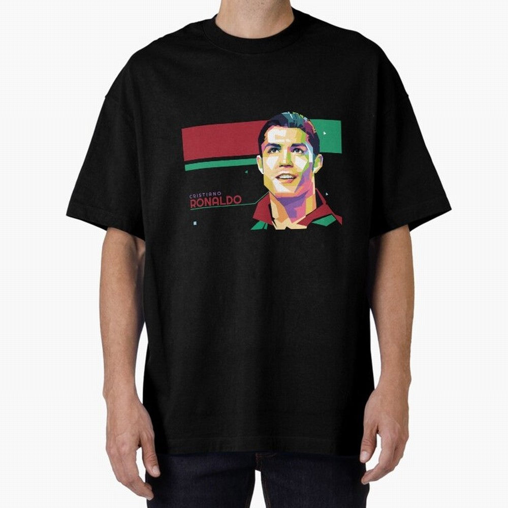 Cristiano Ronaldo ¨C Legendary Football Star & GOAT Artwork Oversized T-Shirt Celebrate Soccer Greatness during FIFA World Cup 2026 Spirit, Made for Germany, Cristiano Ronaldo, Supporter Pride, Iconic Celebrations, Legendary Names and Global Match