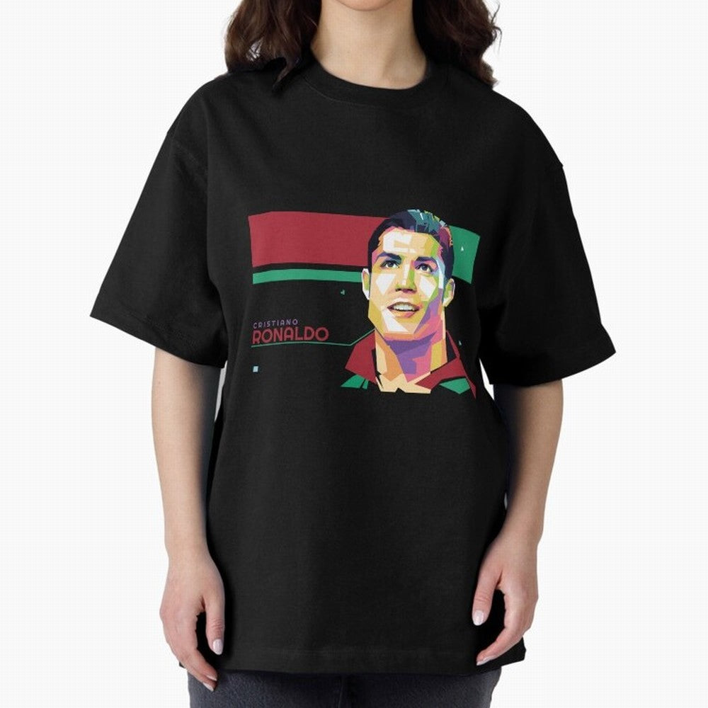 Cristiano Ronaldo ¨C Legendary Football Star & GOAT Artwork Oversized T-Shirt Celebrate Soccer Greatness during FIFA World Cup 2026 Spirit, Made for Germany, Cristiano Ronaldo, Supporter Pride, Iconic Celebrations, Legendary Names and Global Match