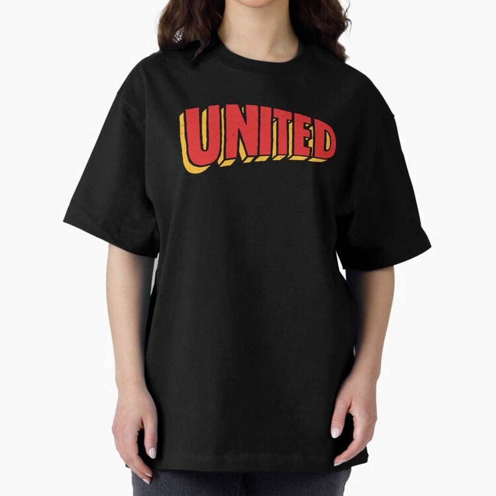 Manchester United Comic Style Oversized T-Shirt Bring World Football Passion into FIFA World Cup 2026 USA Canada Mexico for Fans of Neymar and Netherlands, Bringing Sports Nostalgia, International Competition, Famous Players and Unforgettable