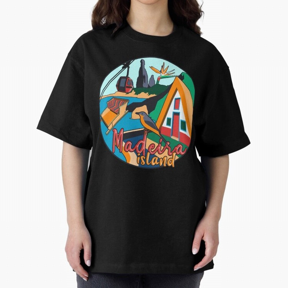Madeira Island Oversized T-Shirt Bring Supporter Culture to FIFA World Cup 2026 Spirit, Celebrating England, France and Netherlands, Mbappe and Neymar, Match Day Excitement, Supporter Culture, Golden Goals and Global Football Passion; Made for