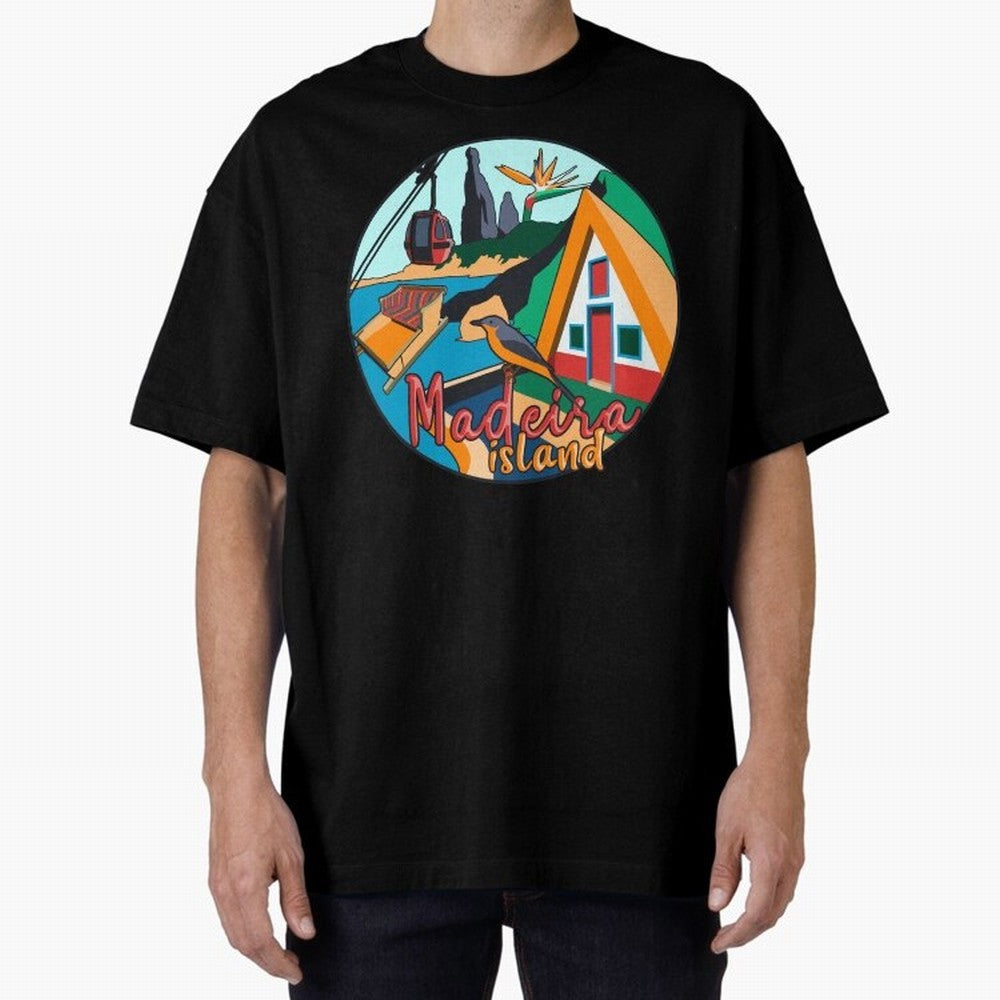 Madeira Island Oversized T-Shirt Bring Supporter Culture to FIFA World Cup 2026 Spirit, Celebrating England, France and Netherlands, Mbappe and Neymar, Match Day Excitement, Supporter Culture, Golden Goals and Global Football Passion; Made for