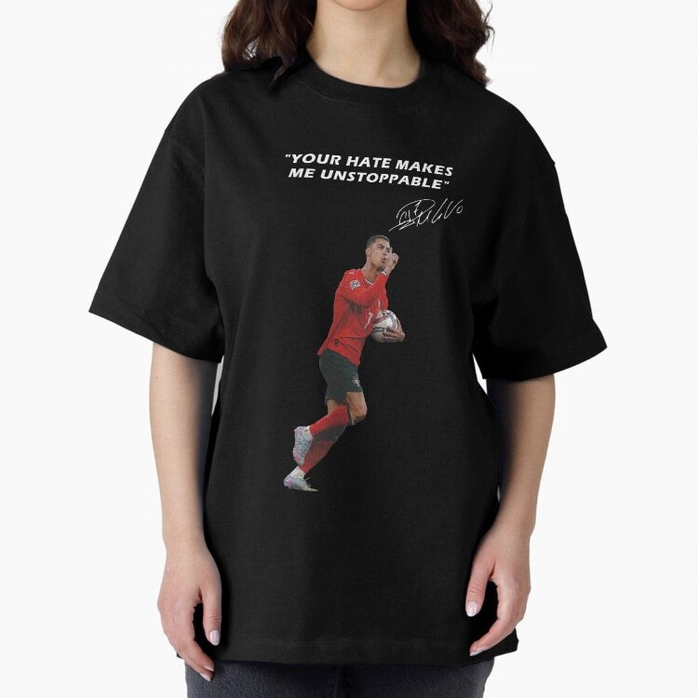 Cristiano Ronaldo Oversized T-Shirt Honor FIFA World Cup 2026 for Fans of Mbappe and Spain and Netherlands, Bringing Goal Celebration Energy, Supporter Heritage, Football Icons and Worldwide Tournament Joy; Built for Supporters Chasing Trophy