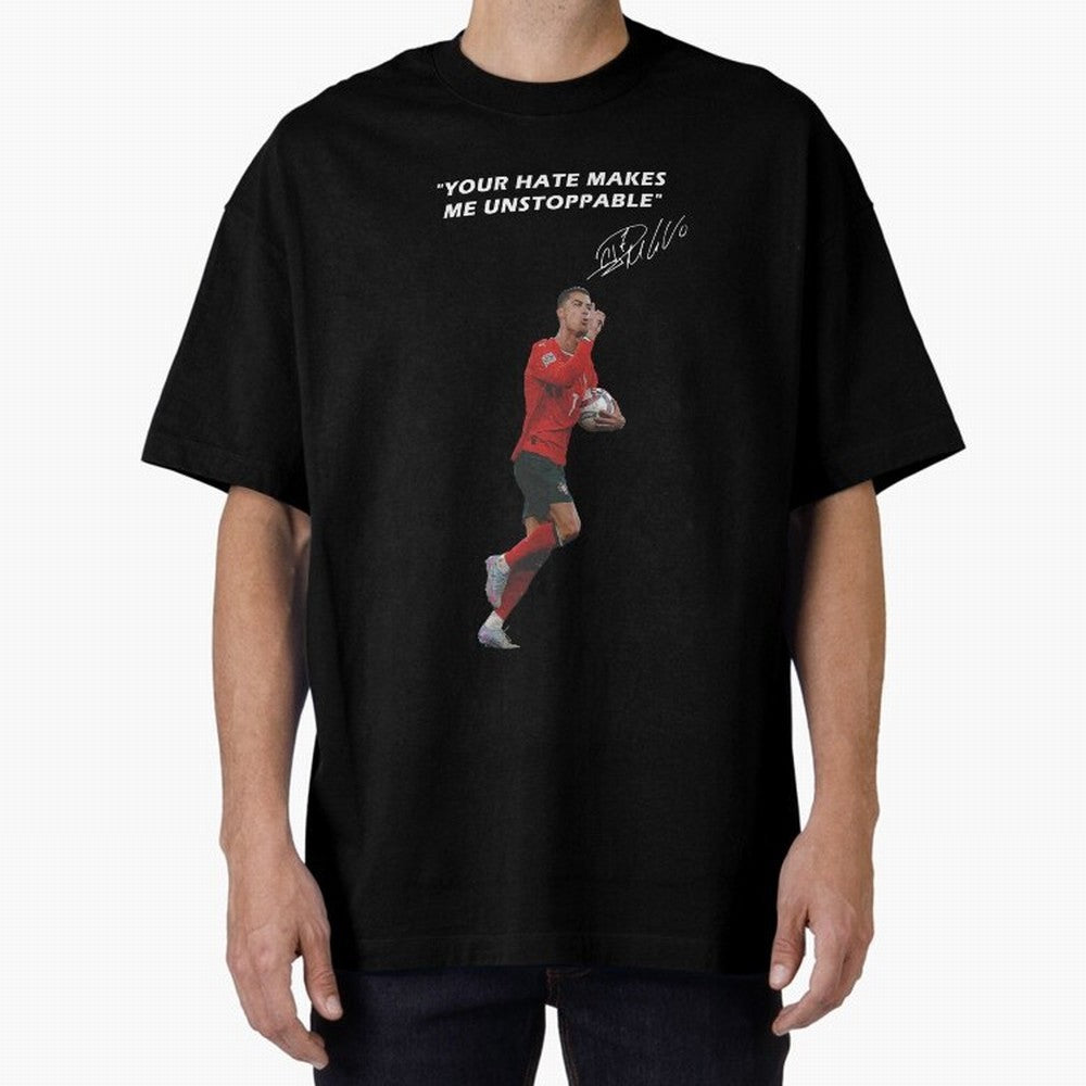 Cristiano Ronaldo Oversized T-Shirt Honor FIFA World Cup 2026 for Fans of Mbappe and Spain and Netherlands, Bringing Goal Celebration Energy, Supporter Heritage, Football Icons and Worldwide Tournament Joy; Built for Supporters Chasing Trophy