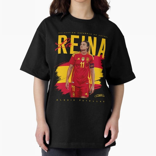 Alexia Putellas Oversized T-Shirt Turn Football Passion into Global Football Passion for FIFA World Cup 2026 USA Canada Mexico, Filled with Messi, Germany, Goal Celebration Energy, Supporter Heritage, Football Icons and Worldwide Tournament Joy;