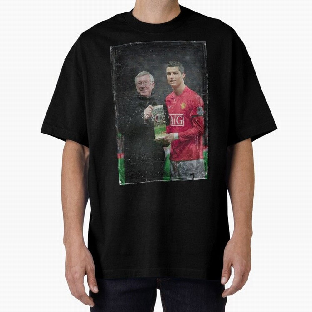 Cristiano Ronaldo and Sir Alex Ferguson Oversized T-Shirt Feel the Roar of the FIFA World Cup 2026 Group Stage Journey through CR7 Highlights, Brazil, Portugal and Argentina Pride, Match Day Excitement, Supporter Culture, Golden Goals and Global