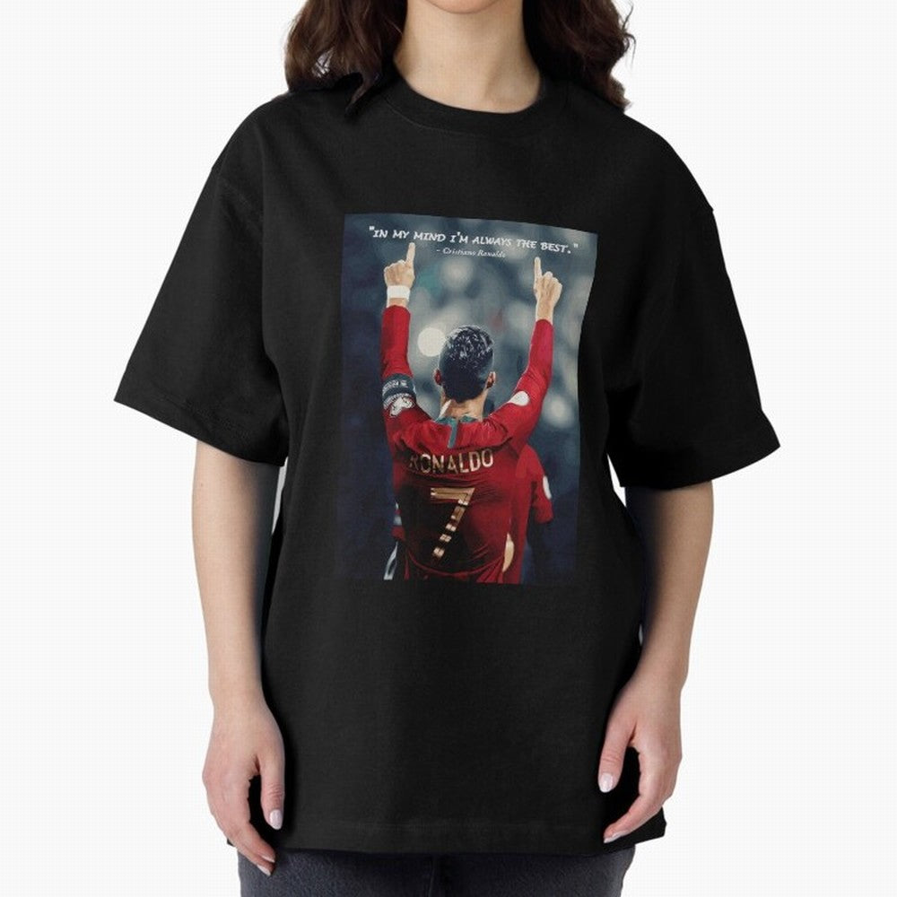 Cristiano Ronaldo Oversized T-Shirt Mark FIFA World Cup 2026 USA Canada Mexico for Fans of Neymar and England, France and Netherlands, Bringing Football Passion, Legendary Performances, Festival Vibes and Supporter Community; Made for Die Hard