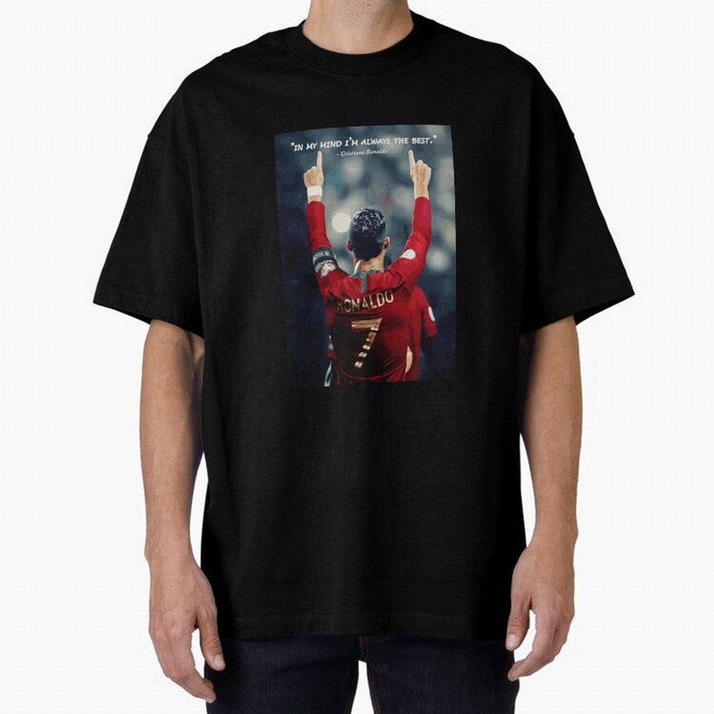 Cristiano Ronaldo Oversized T-Shirt Mark FIFA World Cup 2026 USA Canada Mexico for Fans of Neymar and England, France and Netherlands, Bringing Football Passion, Legendary Performances, Festival Vibes and Supporter Community; Made for Die Hard