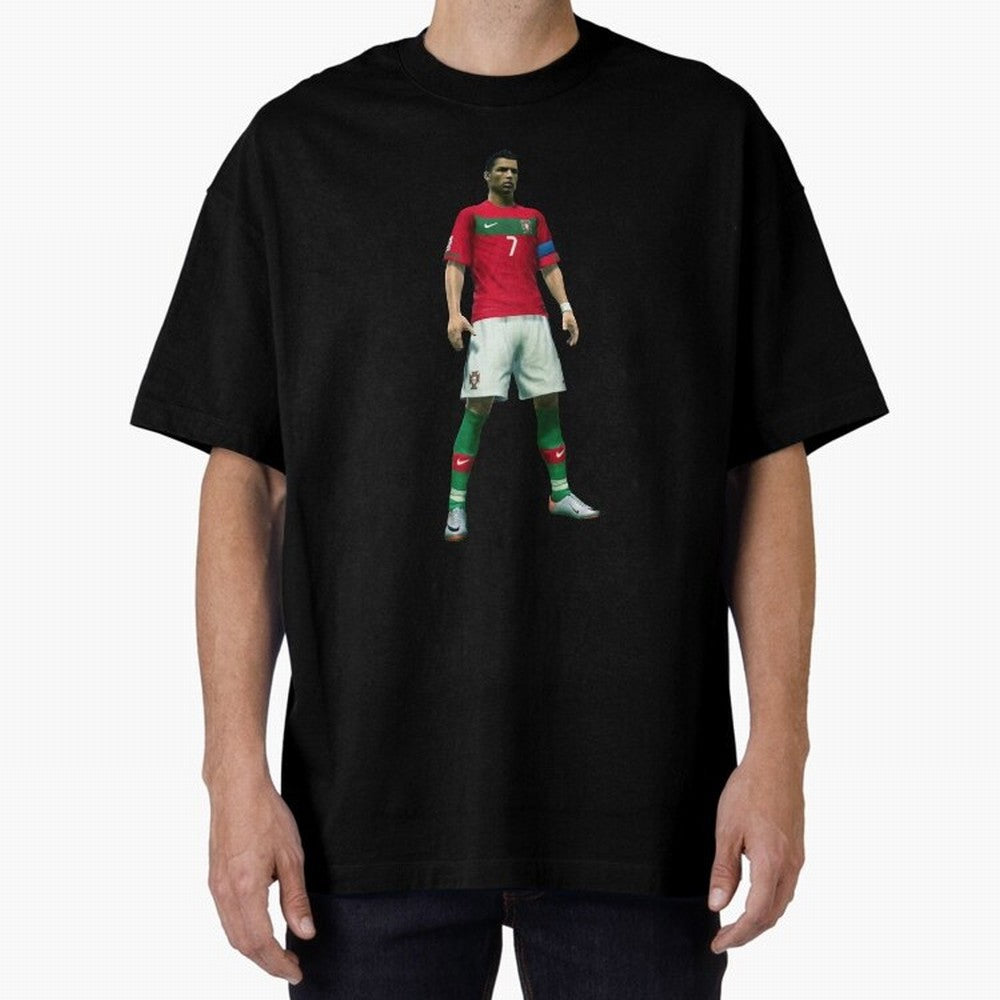 CR7 PES Oversized T-Shirt Create FIFA World Cup 2026 Group Stage for Fans of Messi, Neymar and Mbappe and Argentina and Brazil, Bringing Football History, Final Match Energy, Crowd Noise and Once in a Lifetime Moments; Made for Collectors Who Enjoy