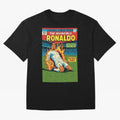 CR7 Comic Oversized T-Shirt Honor the Beautiful Game during FIFA World Cup 2026 USA Canada Mexico Spirit, Filled with Brazil, Portugal and Argentina, Haaland, Retro Football Energy, Iconic Rivalries, Trophy Chase Drama and Stadium Atmosphere; Great