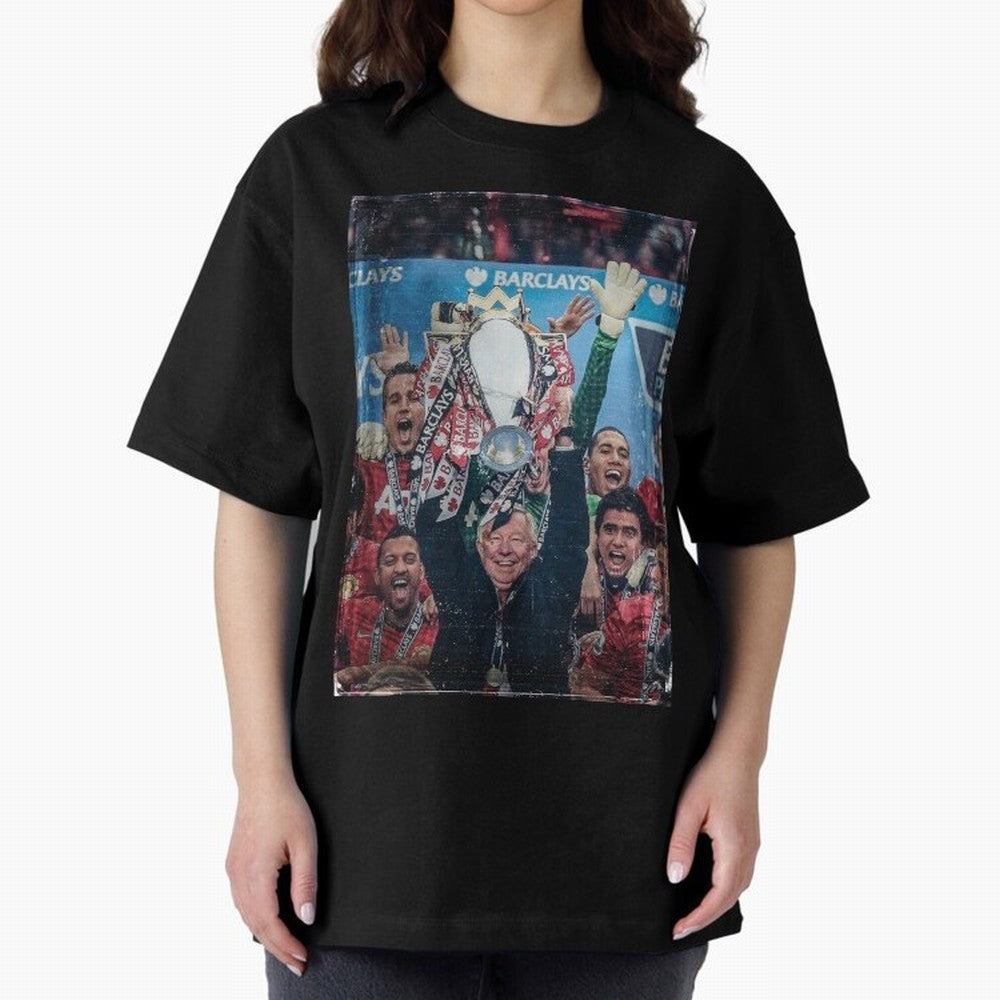 Sir Alex Ferguson Vintage Oversized T-Shirt Feel the Trophy Chase of FIFA World Cup 2026 Group Stage Built around Neymar, Haaland and Cristiano Ronaldo, Argentina Energy, Soccer Culture, Superstar Moments, National Team Dreams and Competitive Fire;