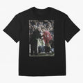 Sir Alex Ferguson and Cristiano Ronaldo Oversized T-Shirt Stand with Global Football Passion for FIFA World Cup 2026 Group Stage, Driven by Mbappe and Neymar, Argentina, Championship Spirit, Famous Goals, Roaring Crowds and International Football