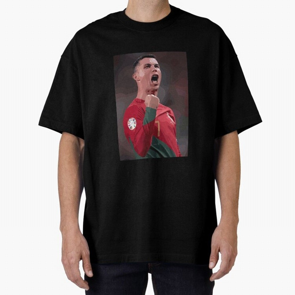 Cristiano Ronaldo Oversized T-Shirt Show Support during the FIFA World Cup 2026 USA Canada Mexico Journey through Haaland Highlights, Portugal, Spain and Germany Pride, Stadium Chants, National Pride, Trophy Dreams and Unforgettable Football