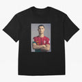 Cristiano Ronaldo Oversized T-Shirt Bring Retro Soccer Energy to FIFA World Cup 2026 USA Canada Mexico Spirit, Connected to Netherlands, CR7 and Messi, Championship Spirit, Famous Goals, Roaring Crowds and International Football Unity; Made for