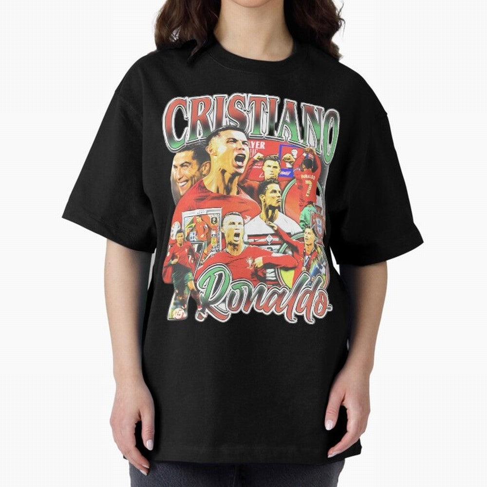 Cristiano Ronaldo Oversized T-Shirt Show Your Tournament Heart for FIFA World Cup 2026 Group Stage Spirit, Inspired by Netherlands, Haaland, Football History, Final Match Energy, Crowd Noise and Once in a Lifetime Moments; Made for Die Hard