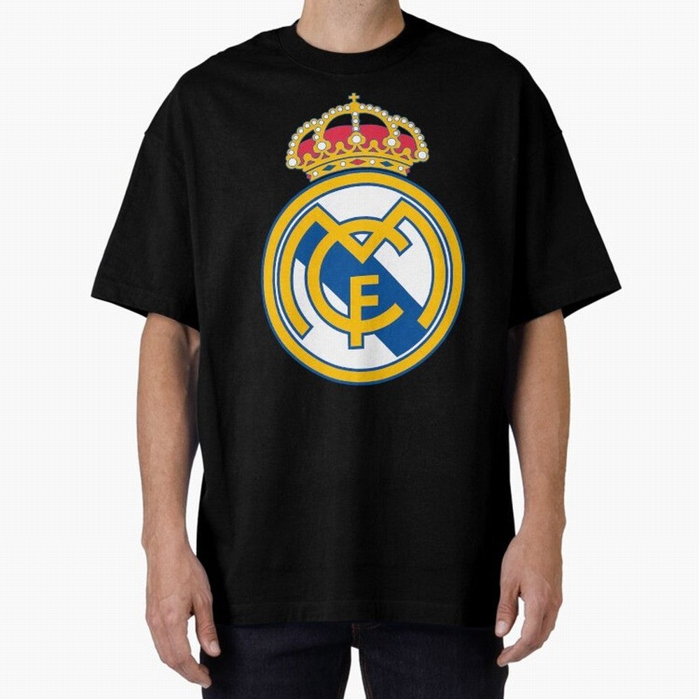 The Madrid CF Oversized T-Shirt Feel the Trophy Chase of Global Football Passion for FIFA World Cup 2026 USA Canada Mexico, Driven by Messi, Neymar and Mbappe, France and Portugal, Goal Celebration Energy, Supporter Heritage, Football Icons and
