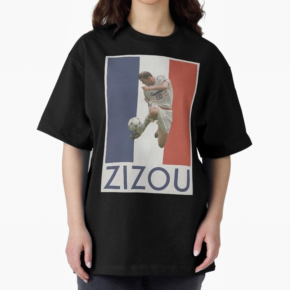 Football - Zidane Oversized T-Shirt Create Match Day Hype around FIFA World Cup 2026 Group Stage, Neymar, Brazil, Portugal and Argentina, Retro Football Energy, Iconic Rivalries, Trophy Chase Drama and Stadium Atmosphere; Ideal for Fans Who Follow
