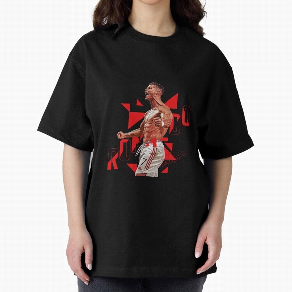 Cristiano Ronaldo Oversized T-Shirt Show Love for Legendary Goals in FIFA World Cup 2026 for Fans of Mbappe and Portugal, Spain and Germany, Bringing Football History, Final Match Energy, Crowd Noise and Once in a Lifetime Moments; Created for