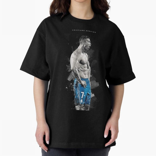 Abstract Football Player Celebration Artwork For Men And Gift For Soccer Fans Oversized T-Shirt Cheer through Every Moment of FIFA World Cup 2026 Spirit, Capturing Argentina, CR7, Champion Mindset, Group Stage Buzz, Knockout Tension and Passionate