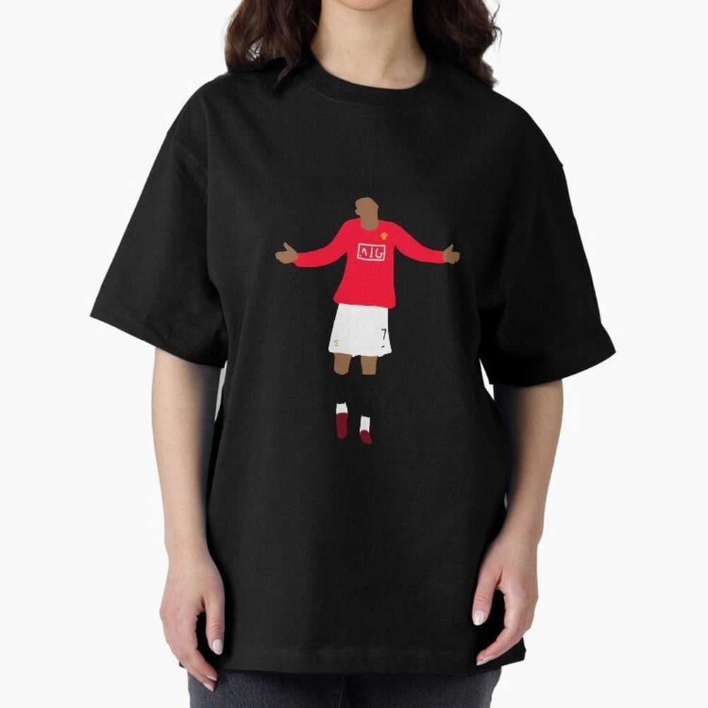 Cristiano Ronaldo Goal Celebration Illustration Oversized T-Shirt Carry the FIFA World Cup 2026 Group Stage Journey through Neymar, Haaland and Cristiano Ronaldo Highlights, France Pride, Goal Celebration Energy, Supporter Heritage, Football Icons