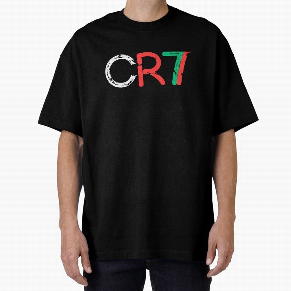 CR7 Portugal Colors Poster For Football Fans, Gift For Soccer Lovers Oversized T-Shirt Get Ready for FIFA World Cup 2026 Group Stage for Fans of Neymar, Haaland and Cristiano Ronaldo and Germany, Bringing Game Day Rituals, Football Legends, Country