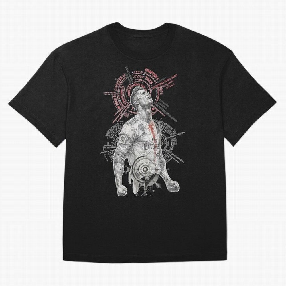 Cristiano Ronaldo Football Playmaker Oversized T-Shirt Show Your Love for FIFA World Cup 2026 Group Stage for Fans of Messi, CR7 and Mbappe and England, France and Netherlands, Bringing Classic Soccer Heritage, Championship Pressure, Fan Loyalty