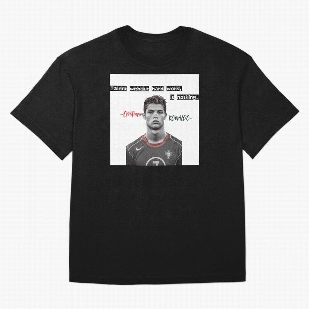 Cristiano Ronaldo - Dedication | NextLevel Motivation white Oversized T-Shirt Bring FIFA World Cup 2026 Built around Neymar, Haaland and Cristiano Ronaldo, Portugal Energy, Supporter Pride, Iconic Celebrations, Legendary Names and Global Match Day