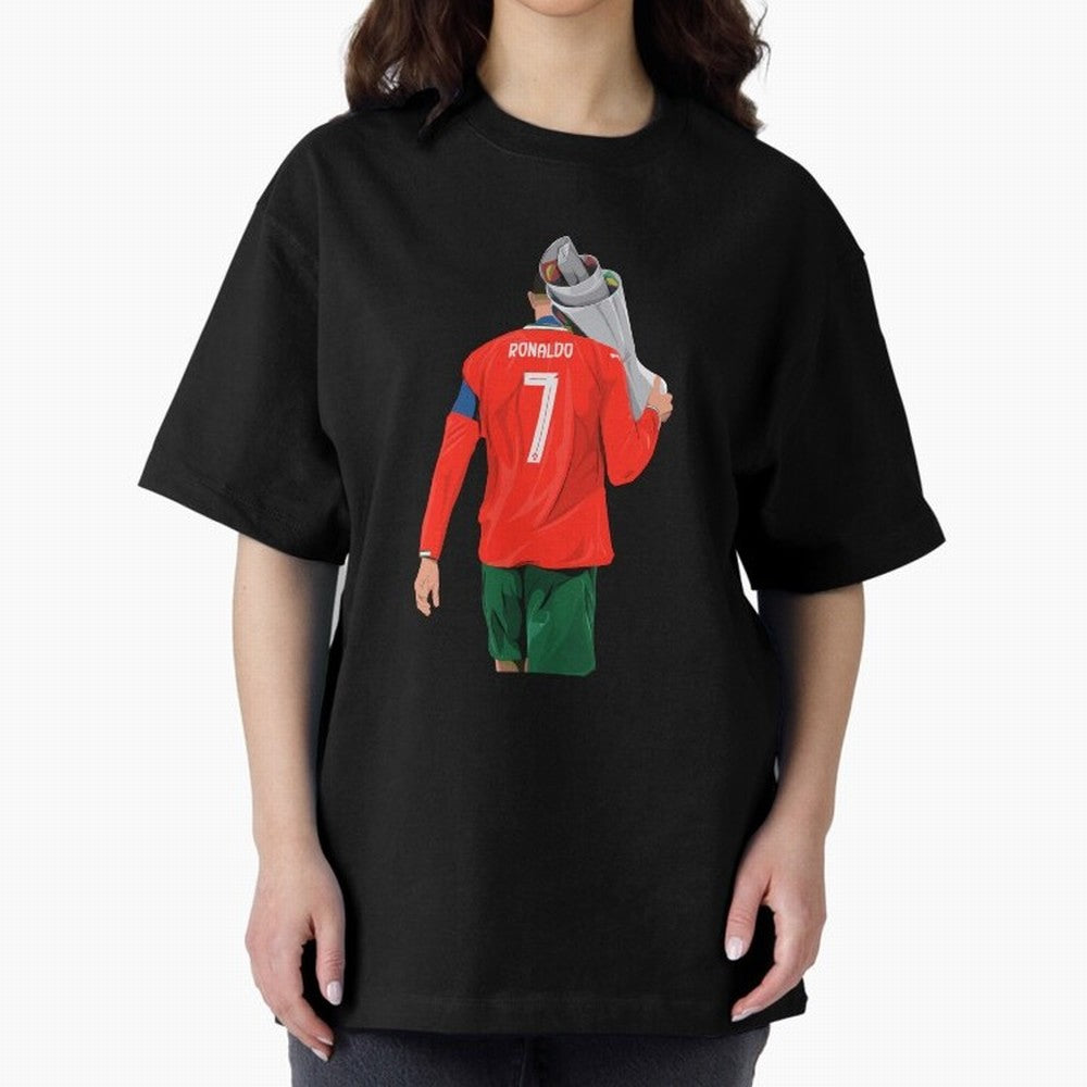 Cristiano Ronaldo Campion Oversized T-Shirt Bring Champion Energy into FIFA World Cup 2026 Group Stage Connected to Mbappe and Neymar, Portugal, Spain and Germany Energy, Supporter Pride, Iconic Celebrations, Legendary Names and Global Match Day