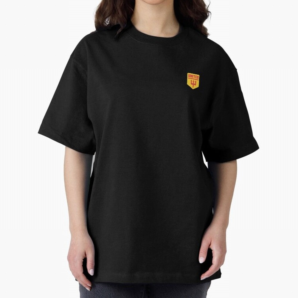 Manchester United Badge Oversized T-Shirt Embrace Match Day Hype around FIFA World Cup 2026, Messi, England and Germany, Fan Favorite Moments, National Team Passion, Big Match Drama and Soccer History; Built for Supporters Chasing Trophy Dreams,