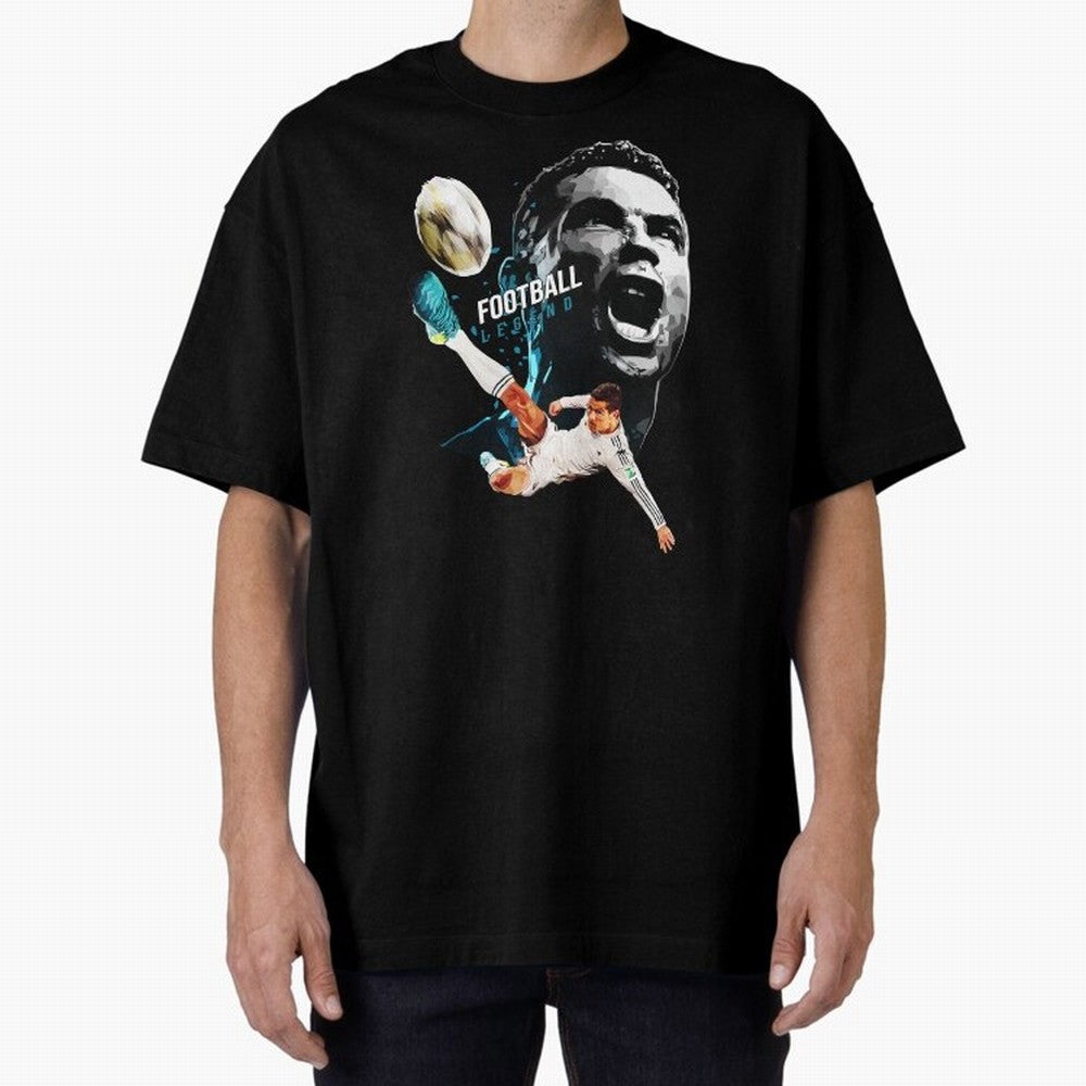 Cristiano Ronaldo Oversized T-Shirt Join Global Football Passion for FIFA World Cup 2026 USA Canada Mexico, with Mbappe, England, France and Netherlands, Football Passion, Legendary Performances, Festival Vibes and Supporter Community; Made for