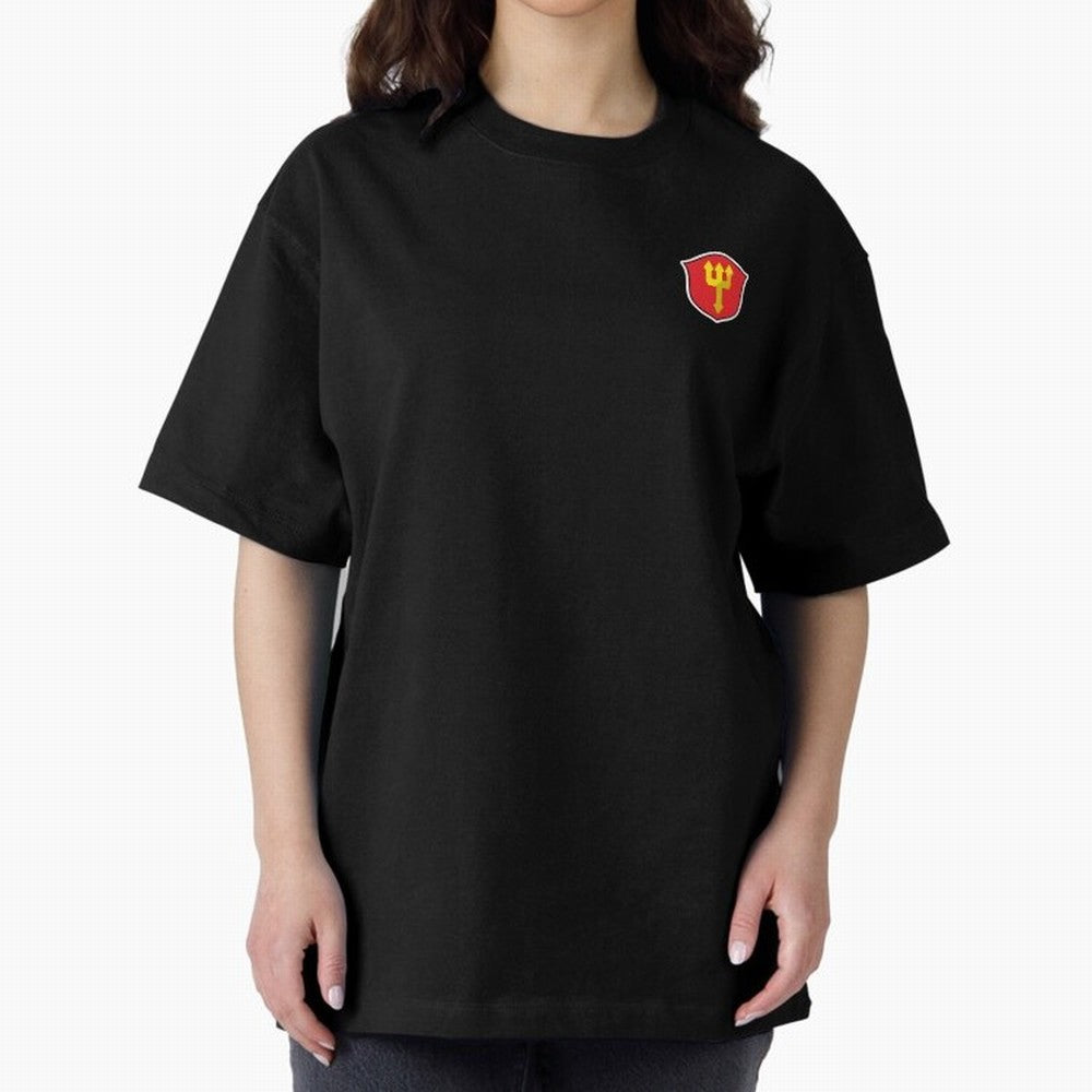 Manchester United Badge Oversized T-Shirt Celebrate Soccer Greatness during Match Day Hype around FIFA World Cup 2026 Group Stage, Messi and Cristiano Ronaldo, Brazil, Portugal and Argentina, Retro Football Energy, Iconic Rivalries, Trophy Chase