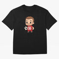 Diogo Jota jersey | manga | cute kawaii | by Nooby Draw Oversized T-Shirt Feel the Heartbeat of Global Football Passion for FIFA World Cup 2026 USA Canada Mexico, Connected to Mbappe and Neymar, Argentina and Brazil, Classic Soccer Heritage,