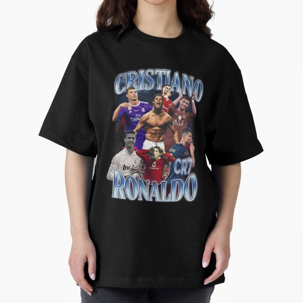CR7 Oversized T-Shirt Represent Fans Who Live for FIFA World Cup 2026 USA Canada Mexico Driven by Messi, CR7 and Mbappe, England and Germany Energy, Sports Nostalgia, International Competition, Famous Players and Unforgettable Victories; Perfect