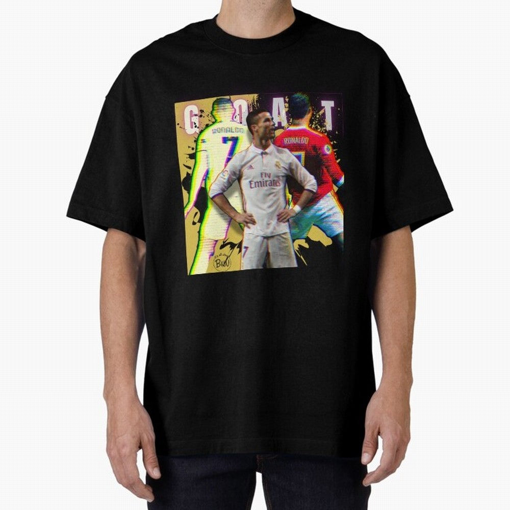 Cristiano Ronaldo ¨C The GOAT Era Tribute Oversized T-Shirt Make Game Day About FIFA World Cup 2026 with Cristiano Ronaldo, Argentina, France and Brazil Energy, Supporter Pride, Iconic Celebrations, Legendary Names and Global Match Day Energy;