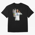 Cristiano Ronaldo with the cup Oversized T-Shirt Mark FIFA World Cup 2026 USA Canada Mexico Inspired by Messi, Neymar and Mbappe, Argentina, France and Brazil Energy, Supporter Pride, Iconic Celebrations, Legendary Names and Global Match Day