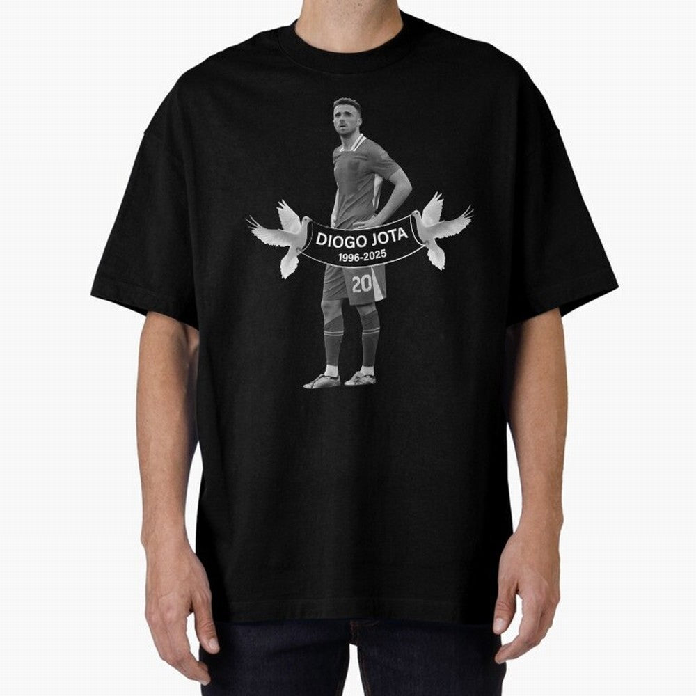 Diogo Jota Oversized T-Shirt Show Fan Pride Across FIFA World Cup 2026 Driven by Cristiano Ronaldo, Haaland and CR7, Portugal Energy, Stadium Chants, National Pride, Trophy Dreams and Unforgettable Football Memories; Made for Collectors Who Enjoy